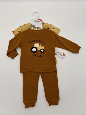Mini Threads Kids 18M Tractor Themed 3pc set